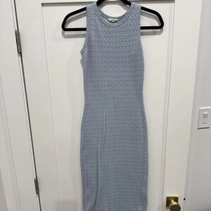 Elegant Blue Sleeveless Dress